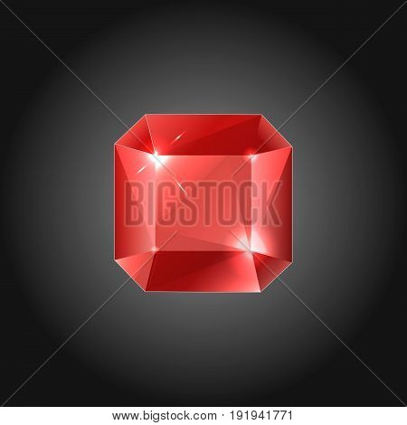 Rubin gem for logo designs or web elements.