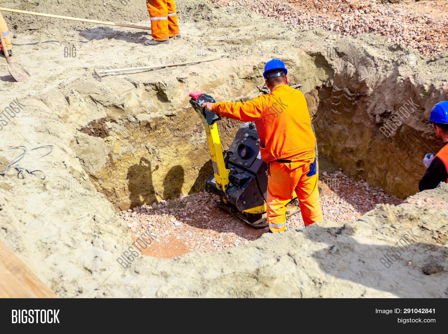 Worker Compacting Image & Photo (Free Trial) Bigstock