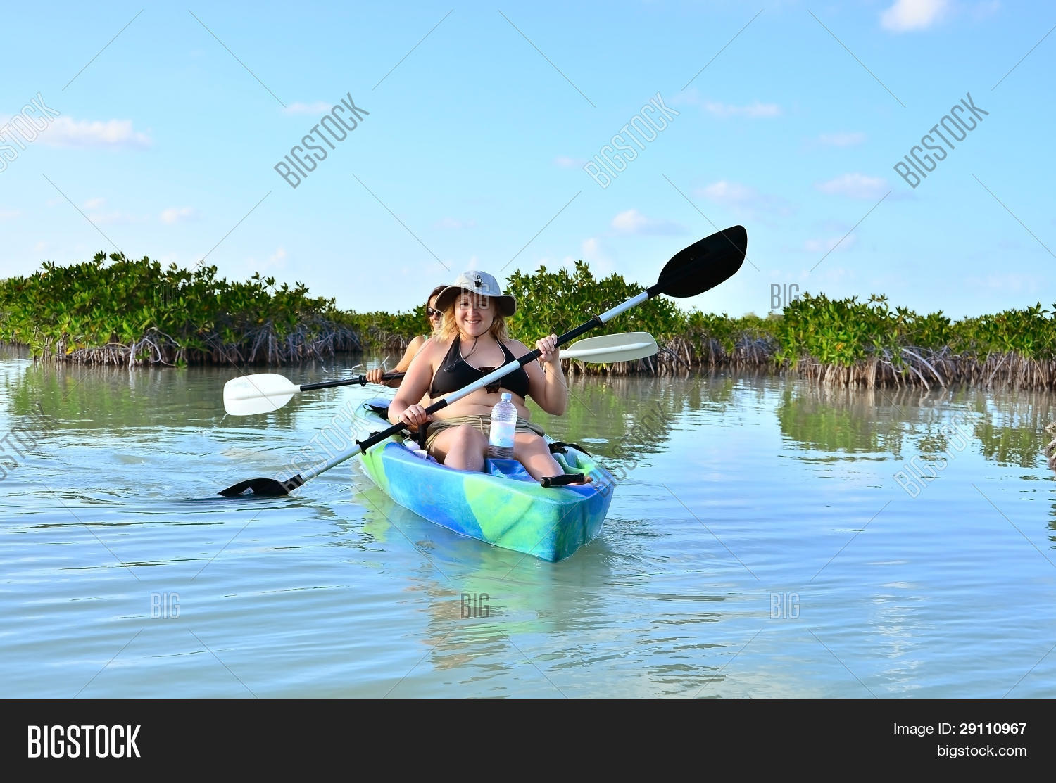 Girls Kayaking Sian Ka Image & Photo (Free Trial) Bigstock