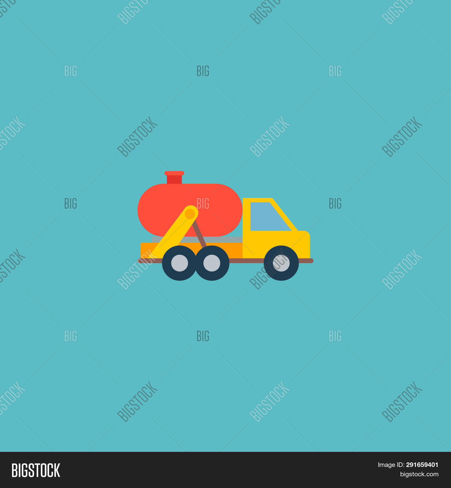 Tank Truck Icon Flat Image & Photo (Free Trial) | Bigstock