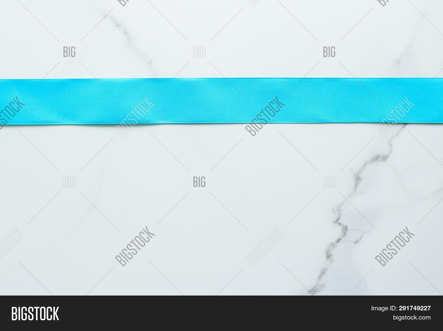 Blue Silk Ribbon On Image & Photo (Free Trial) | Bigstock