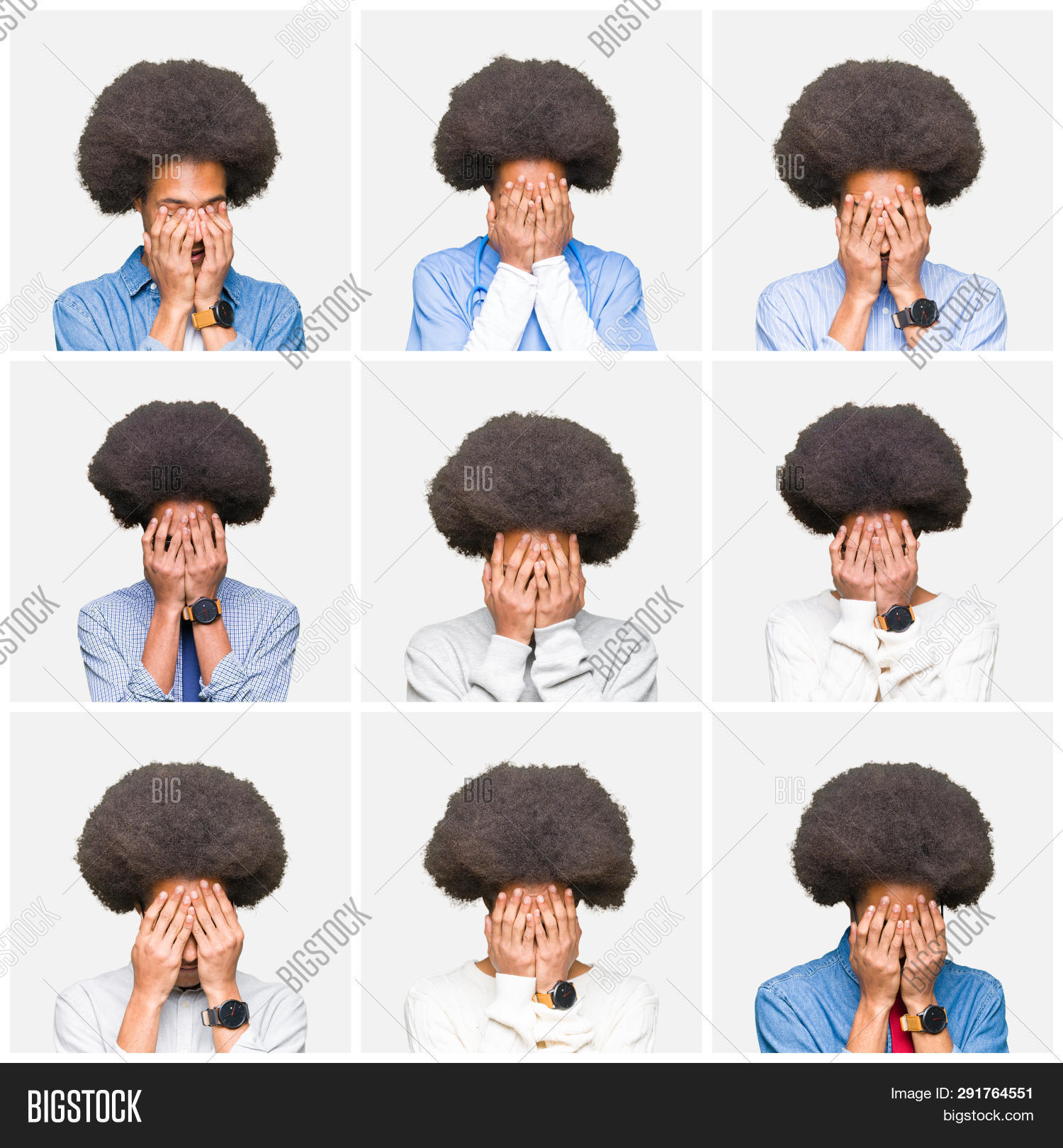 Collage Young Man Afro Image & Photo (Free Trial) | Bigstock