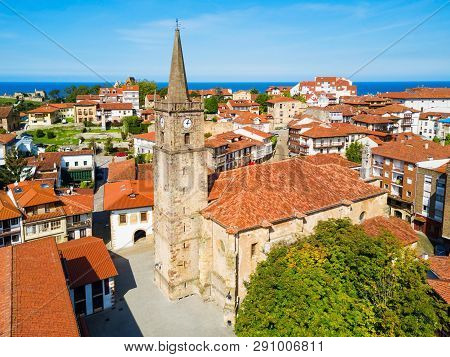 Iglesia De Comillas Church Is A Catholic City Church Located In Comillas, Cantabria Region Of Spain