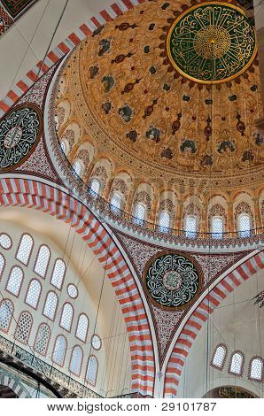 Interno della Moschea di Solimano il magnifico