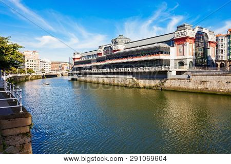 Ribera Market Or Mercado De La Ribera Is A Food Market Located In Bilbao, Capital Of The Basque Prov