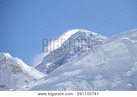 Mount Everest Is Highest Mountain Above Sea Level In Mahalangur Himal Sub Range Of Himalaya.everest