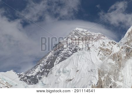 Mount Everest Is Highest Mountain Above Sea Level In Mahalangur Himal Sub Range Of Himalaya.everest
