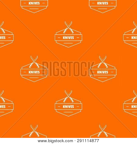 Knive Pattern Vector Orange For Any Web Design Best