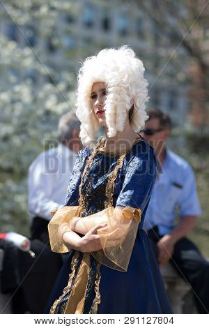 Chicago, Illinois, Usa - May 05, 2018 Members Of Polonia, Polish Folk Song And Dance Ensemble, Weari