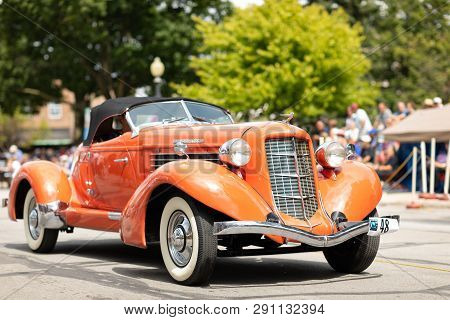 Auburn, Indiana, Usa - September 9, 2018 The Auburn Cord Duesenberg Festival, An Auburn Classic Car 