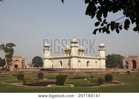 India, Agra - February 10, 2013: The Tomb Of Itmade-ud-dauly.editorial.