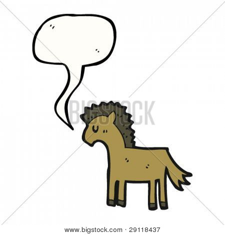 sprechenden Pferd cartoon