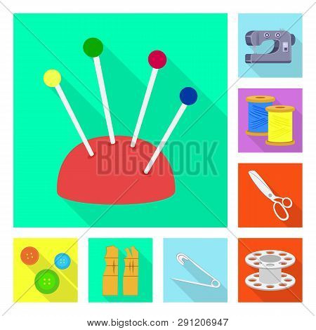 Vector Design Of Craft And Handcraft Logo. Set Of Craft And Industry Stock Symbol For Web.