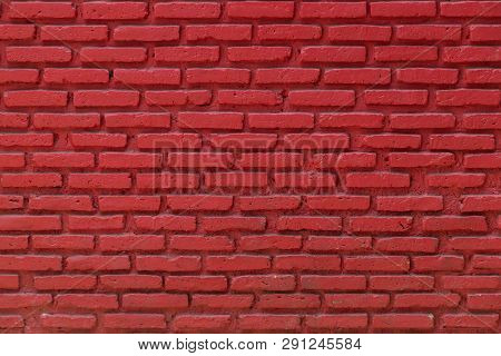 Texture Red Brick Wall Pattern For Background