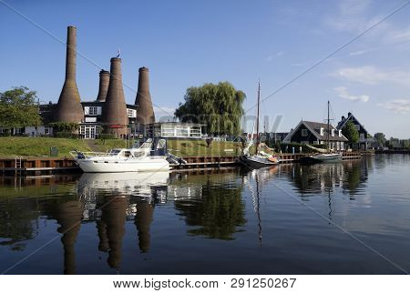 Chalk Ovens In The Harbour From The Dutch Village Huizen