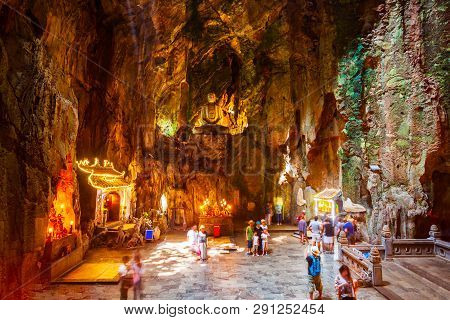 Marble Mountains Cave In Danang City In Vietnam