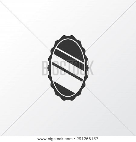Wall Mirror Icon Symbol. Premium Quality Isolated Pier-glass Element In Trendy Style.