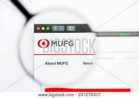 Los Angeles, California, Usa - 24 March 2019: Illustrative Editorial Of Mitsubishi Ufj Financial Web