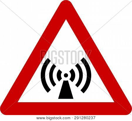 Warning Sign With Non Ionizing Radiation Symbol