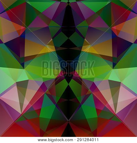 Abstract Mosaic Background. Triangle Geometric Background. Design Elements. Vector Illustration. Gre