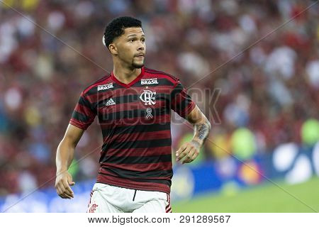 Rio, Brazil - March 24, 2019: Vitor Gabriel Player In Match Between Flamengo And Fluminense By The C