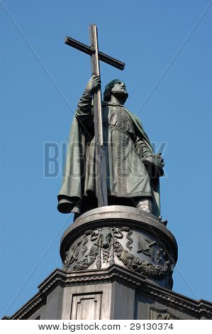 Monument to St. Vladimir. Baptiser of Russia. Kiev.Ukraine Made in 1853.