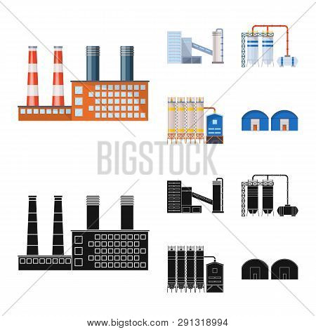 Vector Illustration Of Production And Structure Icon. Set Of Production And Technology Vector Icon F