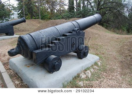 Kanone. Krim-Krieg-Zeit. Sebastopol, ukraine