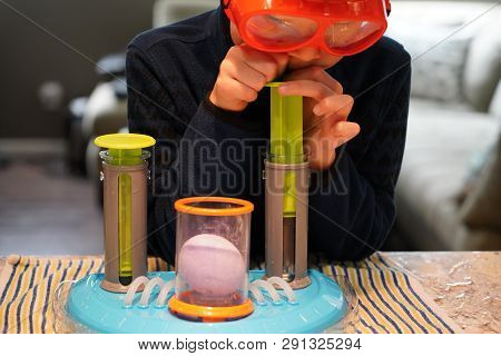 San Jose, Ca - March 24, 2019. Child Playing With A 