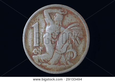 Vieja moneda Checa. 1922