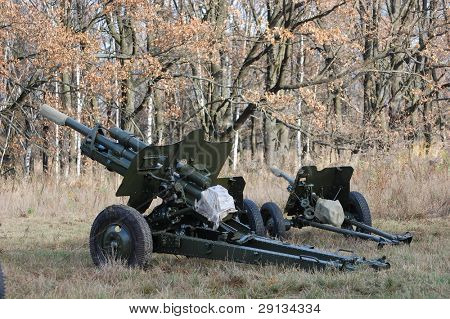 sowjetische ww2 artillery.76-mm-Kanone