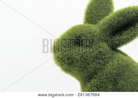 Easter Bunny, Green Furry, Green Grass, Easter Theme