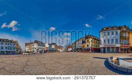 Moenchengladbach, Germany - March 09, 2016: Panorama View Of Old Market In Moenchengladbach, A City 