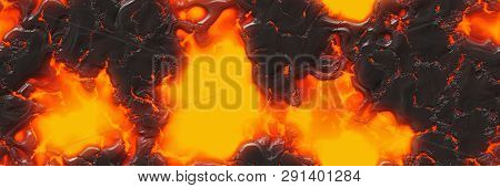 Seamless Magma- Large File. Destroy Molten- Fluid Metal