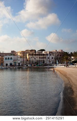 Lampedusa, Italy - August, 01: View Of Lampedusa Beach On August 01, 2018