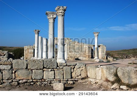 Ruinen der antiken griechischen Kolonie khersones.sevastopol.crimea