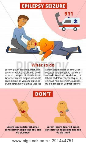 A Vector Image Of An Epilepcy Seizure. A World Epilepcy Awareness Day. A Template For A Medicine Fly