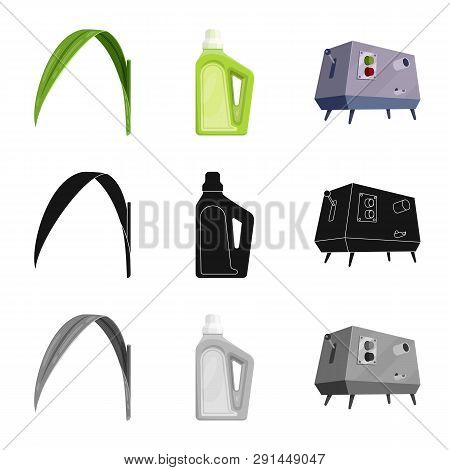 Vector Design Of Farm And Agriculture  Logo. Set Of Farm And Technology Vector Icon For Stock.