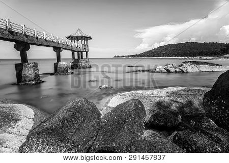 Blackwhite Panorama Photo Of  Batam Bintan Wonderful Indonesia