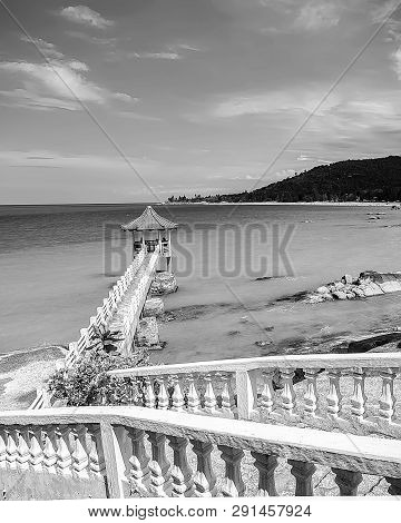 Blackwhite Panorama Photo Of  Batam Bintan Wonderful Indonesia