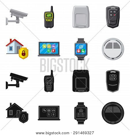 Vector Design Of Office And House Logo. Set Of Office And System Vector Icon For Stock.