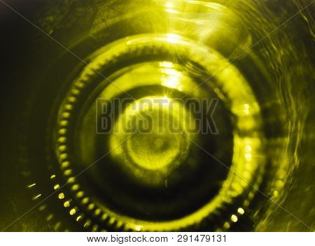 The Bottom Of A Bottel Of Champagne Or Wine.