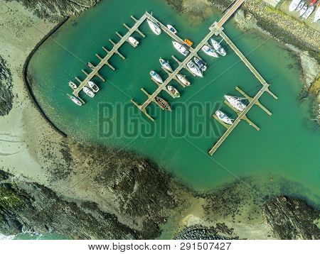 This Is An Aerial View Of Ardglass Mariana  In County Down Northern Ireland