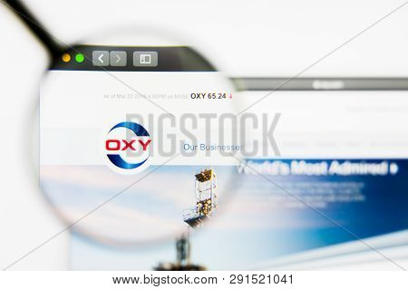 Los Angeles, California, Usa - 25 March 2019: Illustrative Editorial Of Occidental Petroleum Website