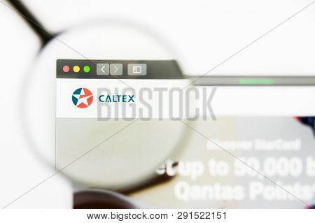 Los Angeles, California, Usa - 25 March 2019: Illustrative Editorial Of Caltex Australia Website Hom