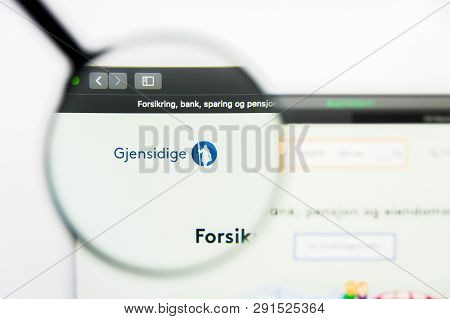 Los Angeles, California, Usa - 25 March 2019: Illustrative Editorial Of Gjensidige Forsikring Websit