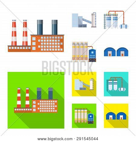 Vector Design Of Production And Structure Icon. Set Of Production And Technology Vector Icon For Sto
