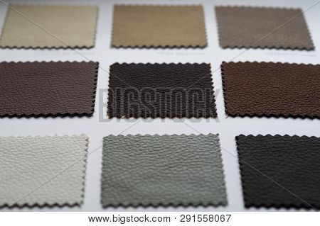 Catalog Of Multicolored Imitation Leather From Matting Fabric Texture Background, Leatherette Fabric