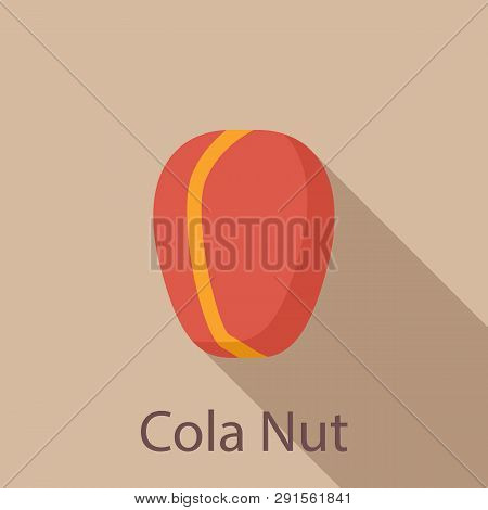 Cola Nut Icon. Flat Illustration Of Cola Nut Icon For Web Design