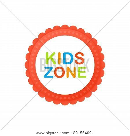 Kids Club. Kids Zone Banner. Place For Fun And Play. Vector Stock Illustration.
